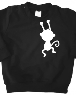 sweater-zwart-aapje sweater-zwart-aapje