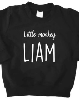 Sweater_Zwart-little-monkey-naam