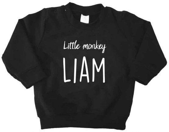 Sweater_Zwart-little-monkey-naam